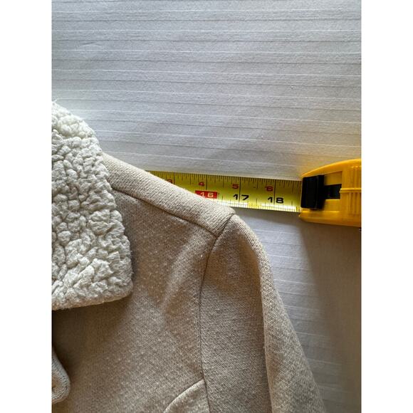 Maclaud Tricot Women's Coat Off White Mid-Length Wool Blend w/Stretch - Picture 6 of 11